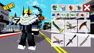 7 BLOX FRUITS SWORD In Brookhaven WID amp Accessories Name  Roblox [upl. by Dorkus]