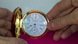 Cortebert 17 Jewels Full Hunter Pocket Watch Gold Filled Incabloc  SOLD OUT [upl. by Barde]