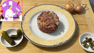 Recette facile de tartare traditionnel de bœuf [upl. by Atok356]