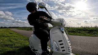 300CC VESPA TEST RITTEN EN ALLES ZIT FF TEGEN [upl. by Dallman]