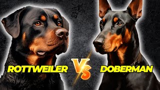 🔴DOBERMAN vs ROTTWEILER ¿ QUIEN ES MAS FUERTE🔴 [upl. by Norina89]