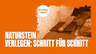 Naturstein verlegen Schritt für Schritt [upl. by Ahsakal]