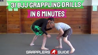 31 BJJ Grappling Partner Drills in Less Than 6 Minutes  Jason Scully [upl. by Neelahs194]