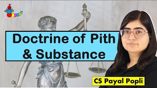 Doctrine of Pith and Substance  Article 246  Schedule 7 of Indian Constitution doctrines [upl. by Narmi635]