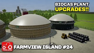 UPGRADING THE BIOGAS PLANT Farmview Island Farming Simulator 22 Timelapse FS22 Ep 24 [upl. by Pammy]