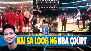 Update Kai sa loob ng NBA court  Kaiya mo yan Kai [upl. by Cohligan]