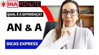 Qual a diferença entre A x AN em inglês DICAS EXPRESS [upl. by Mafalda117]