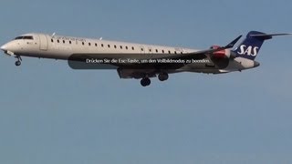 Scandinavian Airlines I Canadair Regional Jet CRJ900 I Landing [upl. by Rosanna]