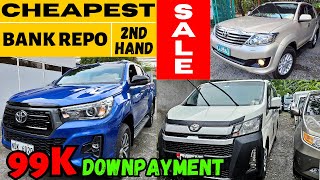 BILIHAN NG MURANG REPOSSESSED CARS UP TO 50 OFF PICKUP SUV VAN  CHEAPEST REPO CARS IN MARKET [upl. by Aklam]