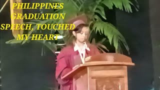 BEST EVER GRADUATION SPEECH EVER PHILIPPINES [upl. by Prochoras]