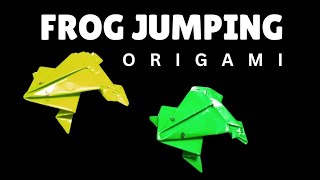 Hopping Frog Origami Fun  Jumping Frog Origami [upl. by Greyso]