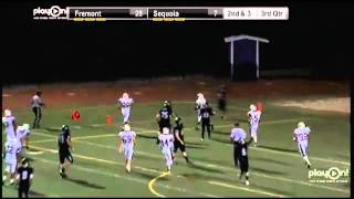 Sequoias Dylan Anderson rushing touchdown against Fremont [upl. by Centeno144]