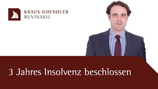 Endlich durch 3 Jahres Insolvenz beschlossen  Erklärt vom Anwalt [upl. by Chelsie]