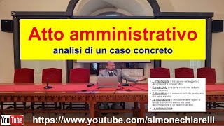 Atto amministrativo analisi di un caso concreto a cura di Simone Chiarelli 912024 [upl. by Uot]