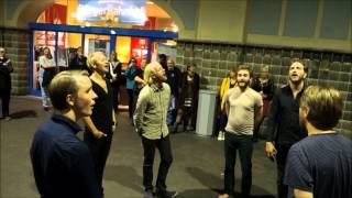 Árstíðir  Heyr himna smiður  Choir in a public TrainStation [upl. by Herries]