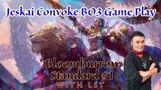 Jeskai Convoke BO3 Game Play  MTGA BO3 Standard  Bloomburrow Standard 1 [upl. by Adlai]