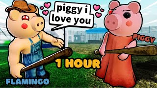 1 Hour Of Flamingo Playing PIGGY [upl. by Godfree]