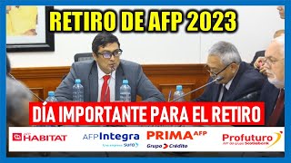 RETIRO DE AFP 2023 Comisión de Economía Día importante para el retiro de AFP [upl. by Aranaj925]