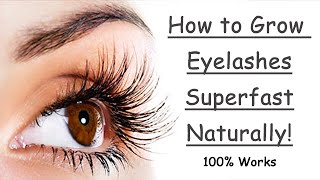 How to Grow Eyelashes Fast Naturally Thicker Longer at Home [upl. by Ahsatsan289]