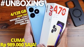 MAKIN MURAH😱 UNBOXING Itel A70 Indonesia Chipset Baru dan MEMORI JUMBO  TES ANTUTU [upl. by Marty]