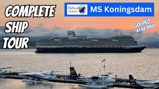 HALs KONINGSDAM SHIP TOUR Timelapsed  cruise hollandamerica cruisevlog [upl. by Feil822]