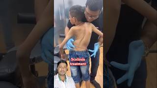 Treatment for scoliosis chiropractor physiotherapy baby shoulder scoliosistreatment funny [upl. by Flossi255]