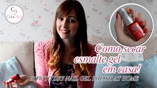 CriaDiva Como secar esmalte gel em casa  Esmalte que muda de cor [upl. by Hannasus]