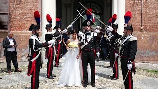 Picchetto donore al matrimonio dei Carabinieri [upl. by Woods921]