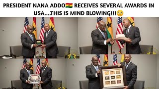 PRESIDENT NANA ADDO🇬🇭 RECEIVES SEVERAL AWARDS IN USA For Triggering Developmental Agenda In Africa [upl. by Groot]