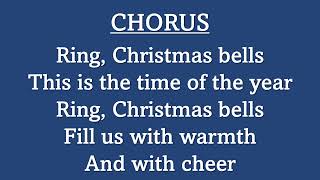 RING CHRISTMAS BELLS Accompaniment with lyrics [upl. by Nojram]