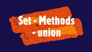 PYTHON  Set  Methods  union PythonTips viral videos pythonsets sets set viralvideo [upl. by Dibbell]