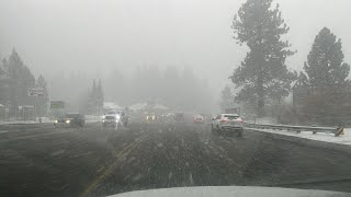 🔴Live Driving through Heavy ❄️Snow❄️ in Big Bear Getting Hammered 452024 [upl. by Colombi]