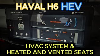 2022 HAVAL H6 HEV  HVAC System Heating Ventiation and Aircon [upl. by Nahsaj]