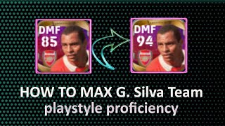 Gilberto Silva 85  max level max  rating pes 2022 efootball how much trainers point use level up [upl. by Ffilc]