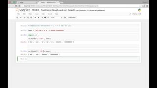 Regular Expressions Repititions Greedy and Non Greedy [upl. by Akisej42]