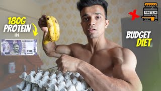 180G Protein Budget Diet Plan in 100 RS  Budget Full Day Of Eating [upl. by Gabrila]