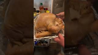 dry turkey skin  crispy turkey skin smokedturkey thanksgivingturkey howtobbqright [upl. by Thorley552]