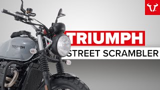 TRIUMPH STREET SCRAMBLER parts and accessories by SWMOTECH [upl. by Malas]