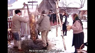 TĂIEREA ȘI POMANA PORCULUI BUCOVINA  ENGLISH SUB  Traditional ”Pig slaughter” ”Pomana” Christmas [upl. by Ogaitnas772]