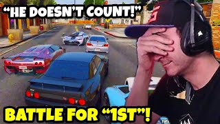 Summit1g BATTLES For FIRST PLACE Against quotNORMAL RACERSquot  GTA 5 NoPixel RP [upl. by Oramug]