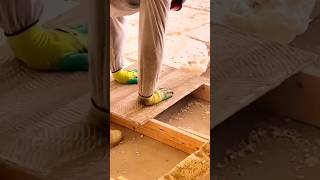 Spray foam insulation process Amazing craftsman shorts [upl. by Anividul]