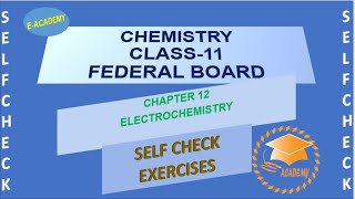 Chemistry Class 11 Chapter12 Electrochemistry Self Check Exercise [upl. by Marvin749]