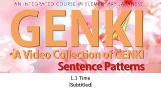 GENKI Lesson 1 Time Subtitled [upl. by Christine428]