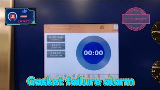 Steam Sterilizer Door Gasket failure alarm [upl. by Haidej]