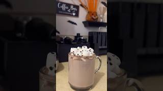 👻 Shorts Halloween chocolatemilk ghost marshmallow spookysnack Chocolate shortsvideo [upl. by Hillhouse]