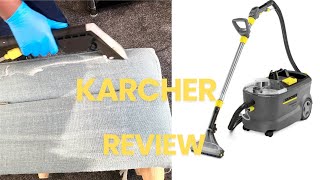 HOW TO USE THE KARCHER PUZZI 101 CARPET UPHOLSTERY CLEANER  KARCHER REVIEW [upl. by Analaf]