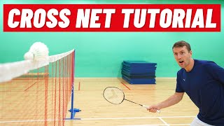 How To Play A CrossCourt Net Shot  StepByStep Badminton Tutorial [upl. by Arodoet]