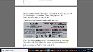 Set up Smart DNS Proxy DNS on Belkin Router [upl. by Hintze106]