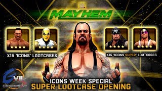 WWE Mayhem  30 Cases Opened  SUPER Lootcase Opening [upl. by Nahtanaoj]