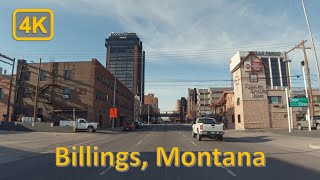 Driving in Downtown Billings Montana  4K60fps [upl. by Hagood]